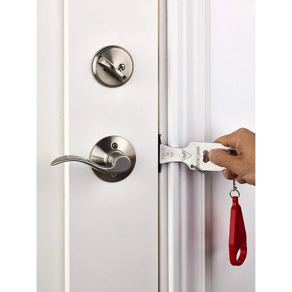 Portable door security lock for travel hotels and home safety